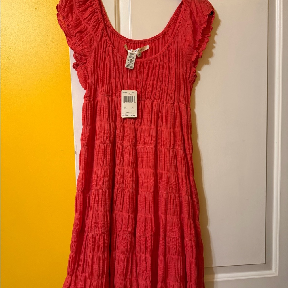 Max Studio Coral Textured Dress